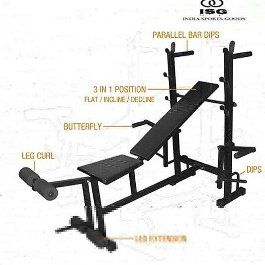 ANSON 6 in 1 Adjustable Bench - Anson Fitness
