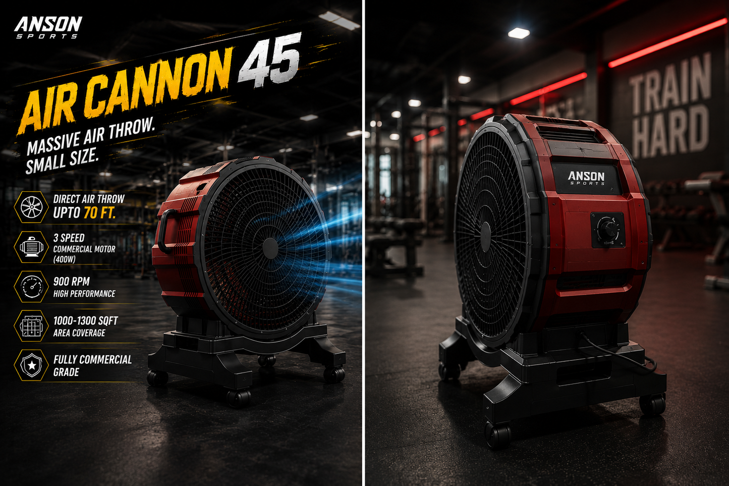 ANSON Air Cannon 45 Pro – Ultimate Commercial High Velocity Air Circulator