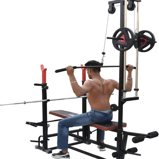 HASHTAG FITNESS 20in1 Gym Bench for Home Workout Bench Fitness Bench Adjustable Barbell Rack Bench Press for Home Gym equipments