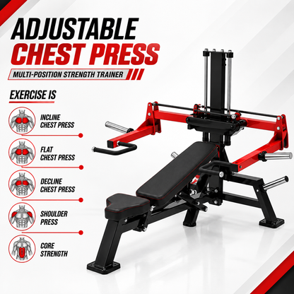 Commercial Chest Press Machine | Adjustable Plate Loaded Chest Press | Anson Fitness