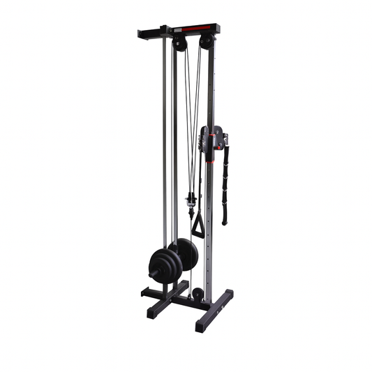Adjustable Dual Pulley System Pull Down Fitness Station