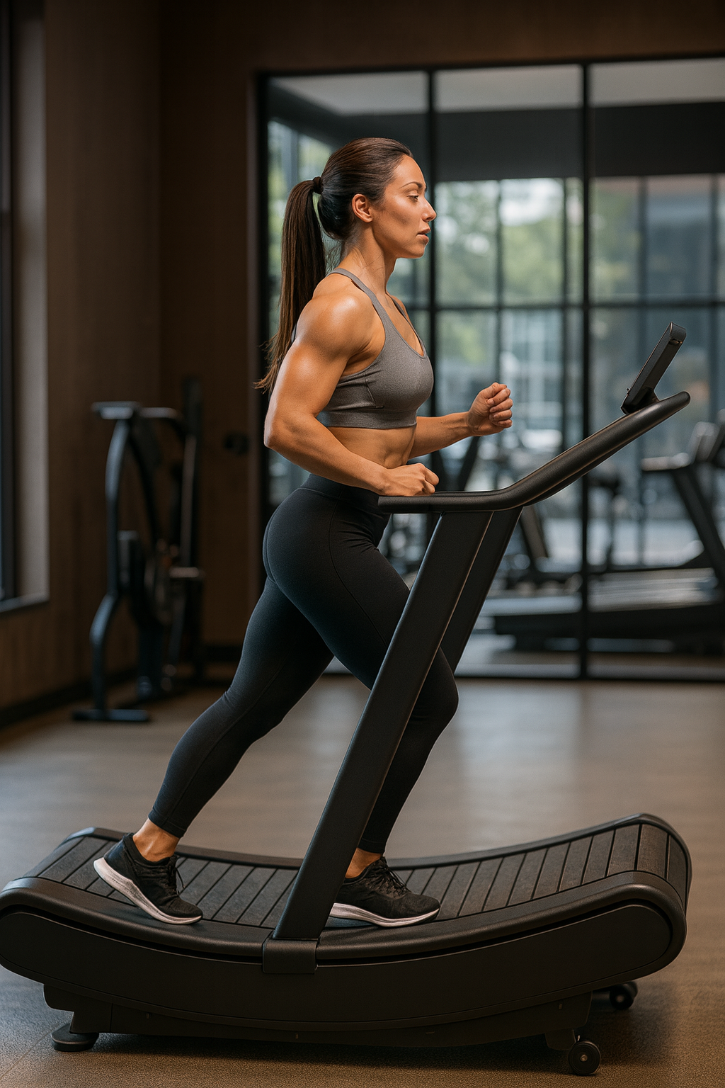 ANSON Curved manual treadmill