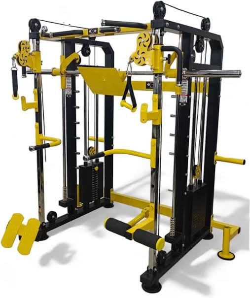 Anson Sports Commercial Grade Premium Functional Trainer Smith Machine With Dual Adjustable Pulleys, Chin-Up Bar, and Heavy-Duty Multi-Gym System" - Anson Fitness