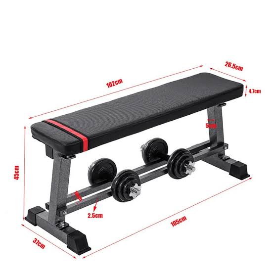 ANSON Flat Gym Bench Multipurpose Home Workout Exercise Bench Press We ...