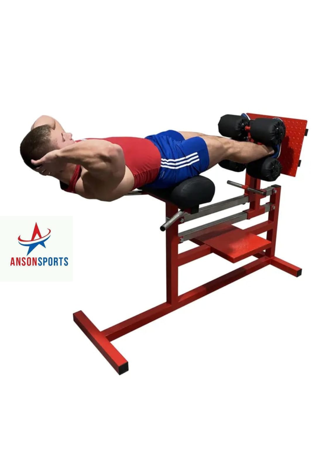 Anson Glute Ham Developer, Hamstring, Back and Abs Hyperextension Bench. Ghd Exercise Machine - Glute Ham Developer Commercial Quality - Anson Fitness