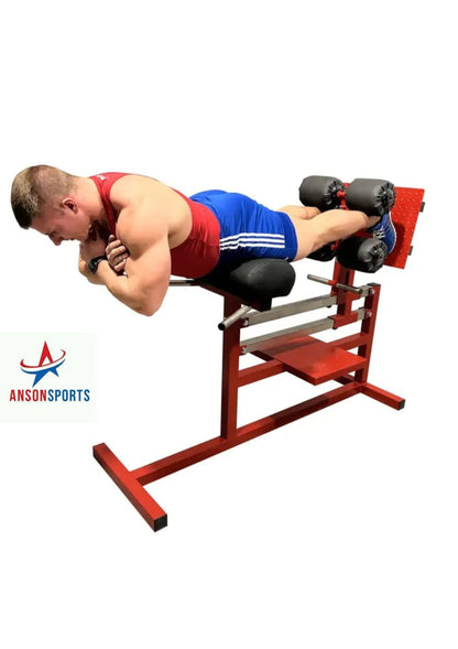 Anson Glute Ham Developer, Hamstring, Back and Abs Hyperextension Bench. Ghd Exercise Machine - Glute Ham Developer Commercial Quality - Anson Fitness