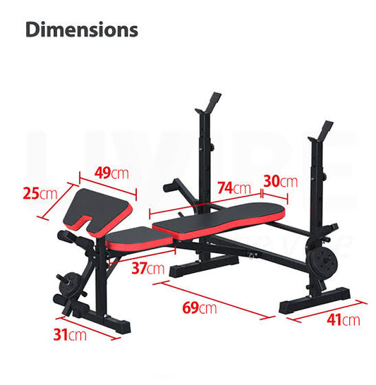 ANSON 9-In-1 Weight Bench Multi-Function Power Station Fitness Gym Equipment - Anson Fitness