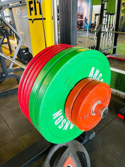 ANSON Rubberized Bumper Plates - Anson Fitness