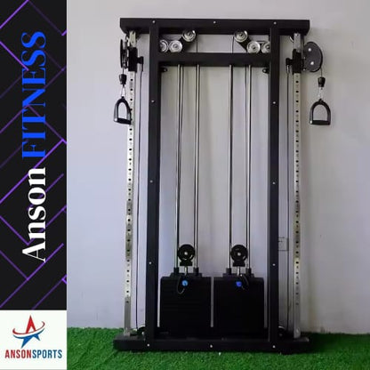 ANSON Wall Mount Cable Crossover with Iron Weight Stack 80 80 – Commercial Gym Machine - Anson Fitness
