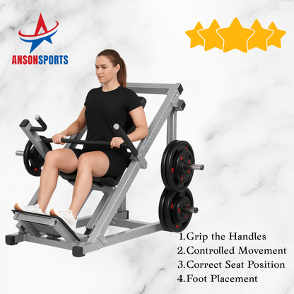 Plate-Loaded Chest-Supported Row Machine | Back, Lats, Rear Delts & Arm Strength Trainer