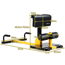 Anson Sissy Squat Machine - Leg Extension & Core Strength Trainer with Adjustable Foot Rollers and Calf Pads - Anson Fitness