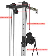Anson Single Cable Crossover with Iron Stack 80 kg - Anson Fitness