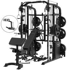 Anson Multi-Gym Functional Trainer with Smith Machine & Dual-Sided Cable Crossover - Anson Fitness