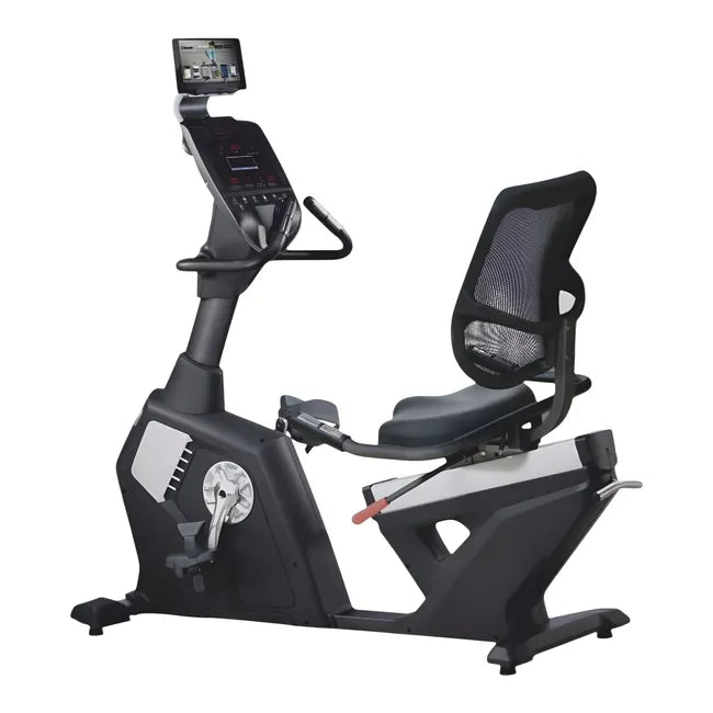 ANSON FITNESS AFR 5000 – FLAGSHIP COMMERCIAL RECUMBENT EXERCISE BIKE WITH LOW-STEP DESIGN, ELITE MAGNETIC RESISTANCE SYSTEM, ADVANCED LED PERFORMANCE CONSOLE, AND LUXURY ERGONOMIC LUMBAR-SUPPORT SEAT - Anson Fitness