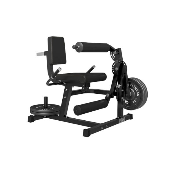 Anson Fitness Leg Extension And Curl Machine, Adjustable Leg Exercise Bench With Plate Loaded Home Gym Weight Machine